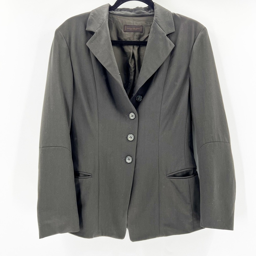 Narciso Rodriguez Blazer Women 100% Wool Gray Good Made in Italy Tailored Jacket